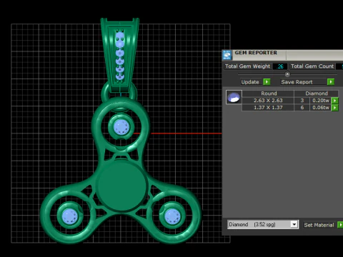 Luxury Fidget Spinner 2025 3D Print Model