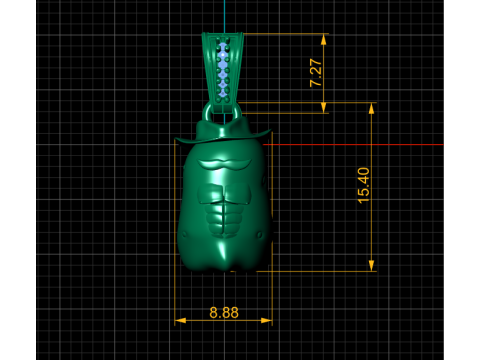 Western Spud Pendant Modèles 3D en vedette