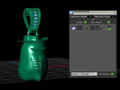 Western Spud Pendant 3D Print Model