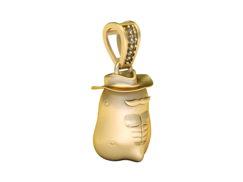 Western Spud Pendant 3D Print Model