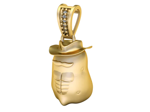 Western Spud Pendant 3D Print Model