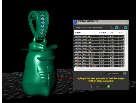 Western Spud Pendant Model do druku 3D