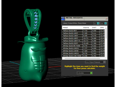 Western Spud Pendant 3D Print Model