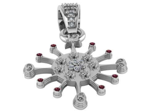 Radiant Sunburst Pendant 3D 打印模型