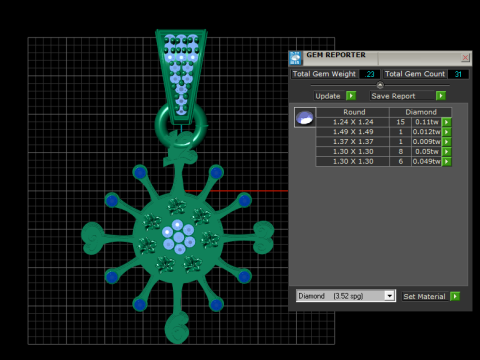Radiant Sunburst Pendant 3D 打印模型