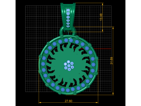 Timeless Elegance Pendant Modèles 3D en vedette