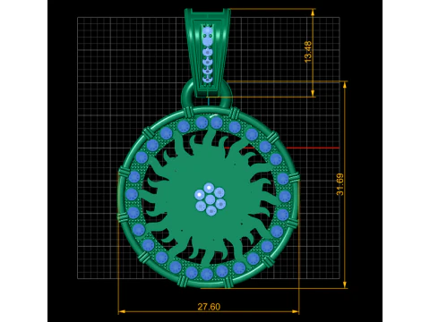Timeless Elegance Pendant 3D Print Model