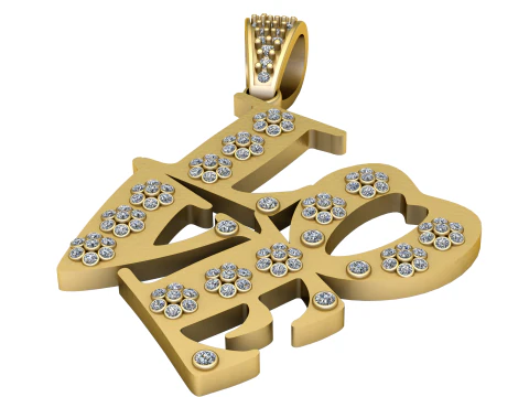Love Spark Pendant 3D Print Model