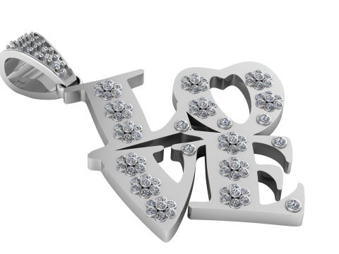 Love Spark Pendant Modelo de impresión 3D