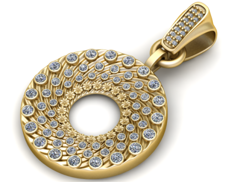 Amani Pav Pendant 3D Print Model