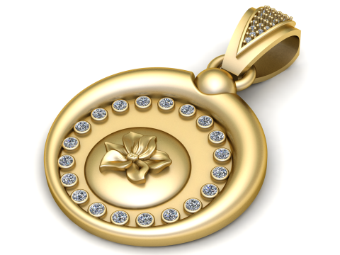 Eternal Blossom Pendant Modello di stampa 3D