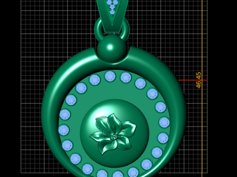 Eternal Blossom Pendant Modello di stampa 3D