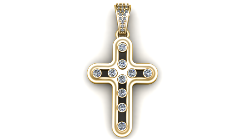 The Divine Cross Pendant 3D Принт Модель .c4d .max .obj .3ds .fbx .stl .blend 