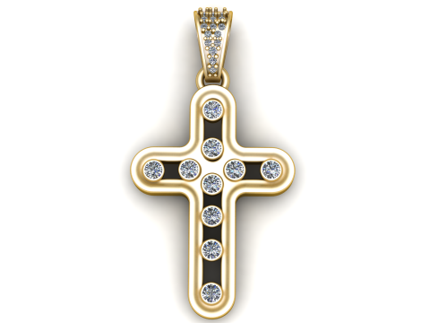 The Divine Cross Pendant 3D 프린트 모델