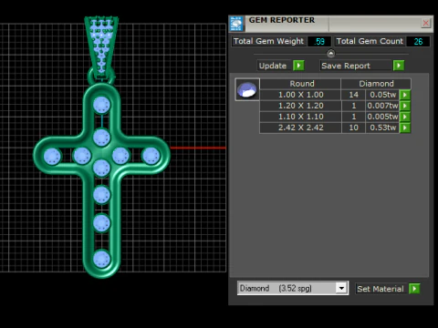 The Divine Cross Pendant 3D Print Model