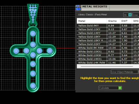 The Divine Cross Pendant 3D Print Model