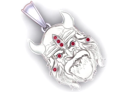 Viking Pendant 3D Print Model