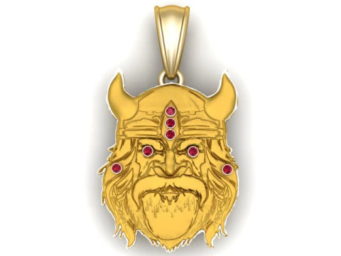 Viking Pendant 3D Print Model