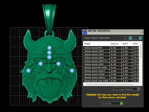 Viking Pendant 3D Print Model