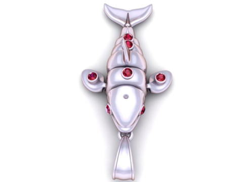 Bat Pendant 3Dプリントモデル