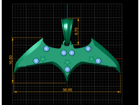 Bull Pendant 3D Print Model