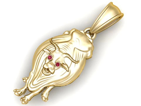 Pingente Gorila Modelo de Impressão 3D