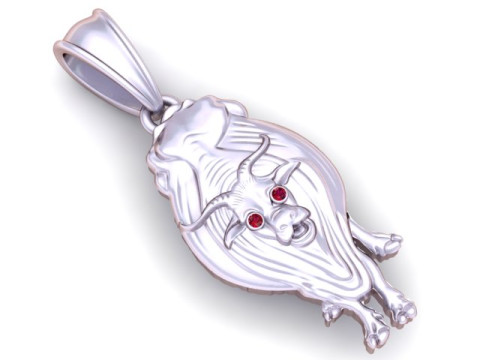 Gorilla Pendant 3Dプリントモデル