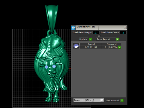 Gorilla Pendant 3Dプリントモデル