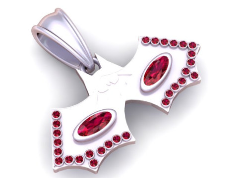 蝙蝠翼吊坠 3D 打印模型