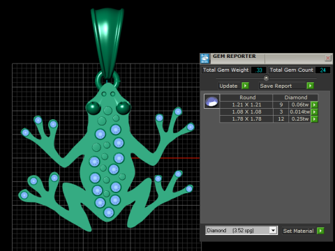 Lucky Frog Jewelry Design 3D 打印模型