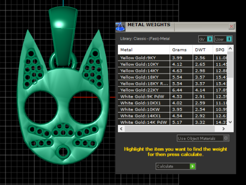 Mystic Cat Face Pendant 3D Print Model