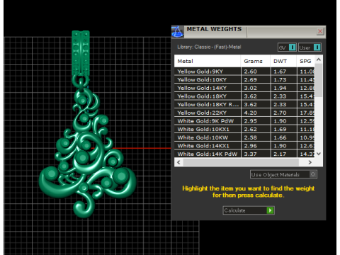 Baroque Bloom Pendant 3D Print Model