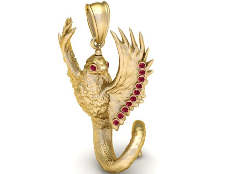 Mythical Creature Pendant 3D Принт Модель