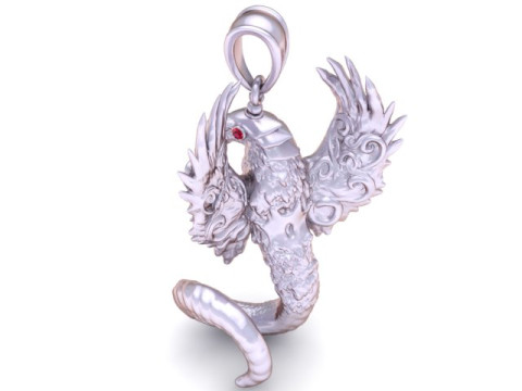 Mythical Creature Pendant 3D Принт Модель