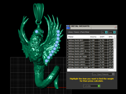 Mythical Creature Pendant 3D Принт Модель