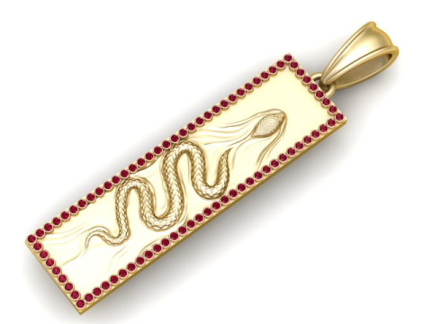 Snake Pendant 3D 打印模型