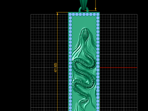 Snake Pendant 3D 打印模型