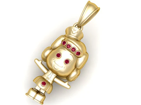 Doll Pendant 3D Print Model