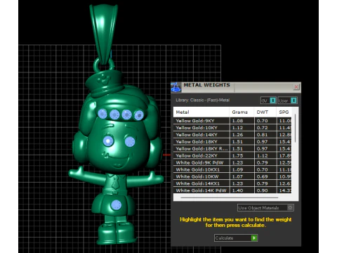 Doll Pendant 3D Print Model