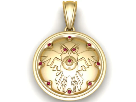 老鹰吊坠 3D 打印模型