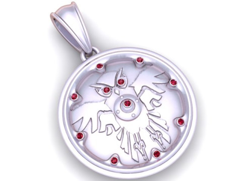 Eagle Pendant 3Dプリントモデル