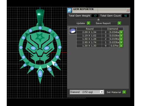 Panther Head Pendant 3D 打印模型