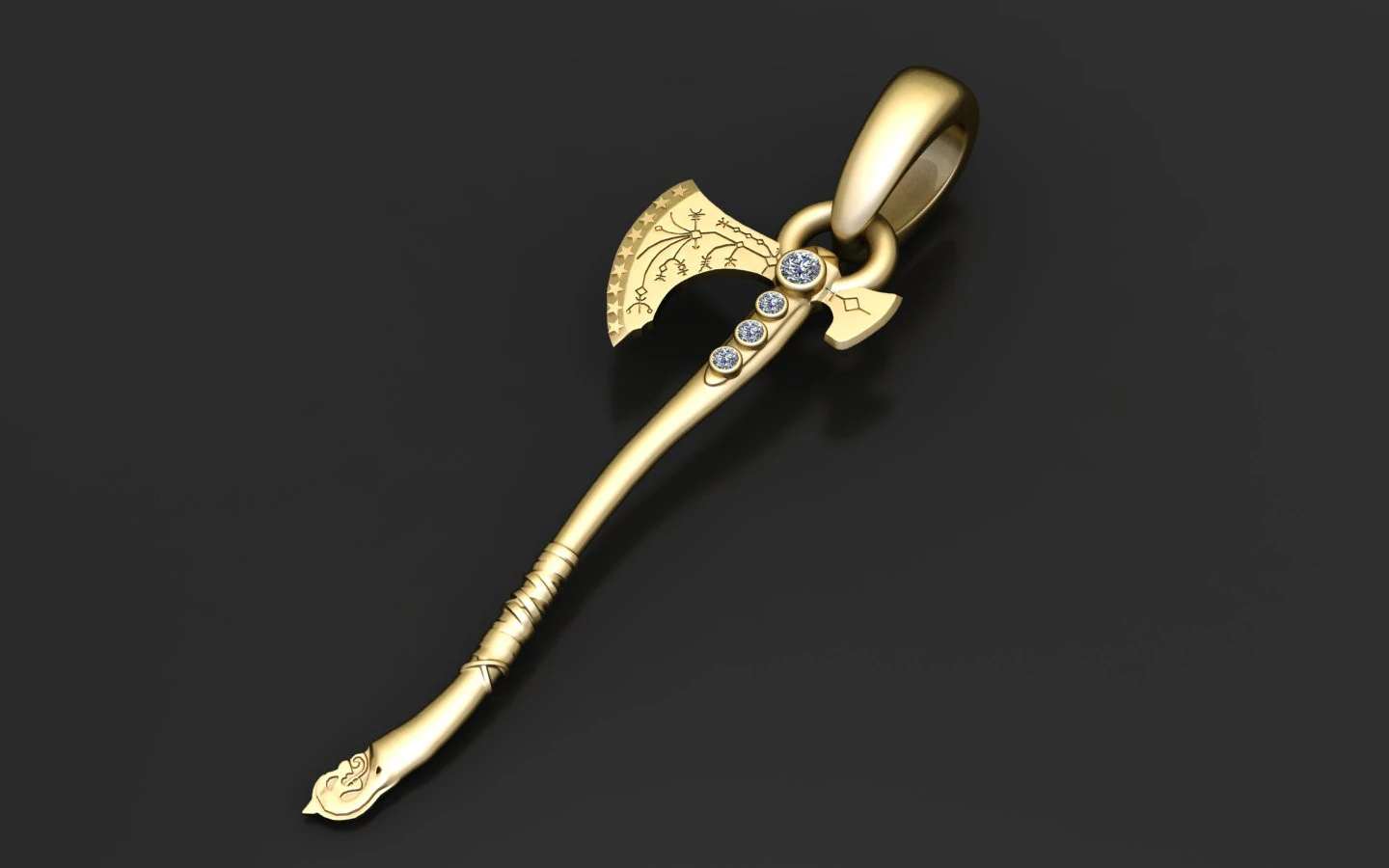 EXE Inspired Pendant 3D Print Model .c4d .max .obj .3ds .fbx .stl .blend 