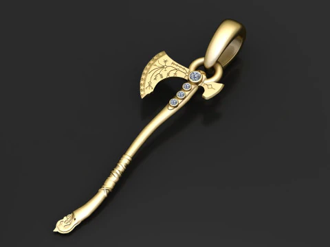 Liontin Terinspirasi EXE Model Cetak 3D