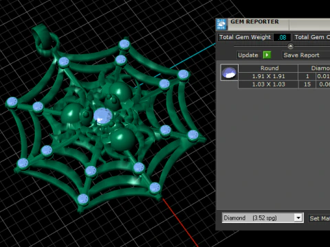 Spider Pendant 3D Print Model