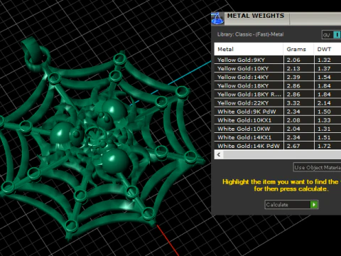 Spider Pendant 3D Print Model