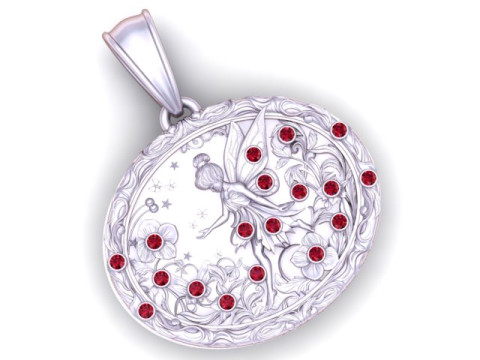 Colgante Ángel Dragón Modelo de impresión 3D