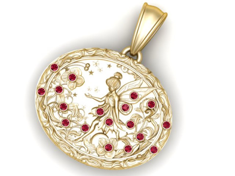 Colgante Ángel Dragón Modelo de impresión 3D