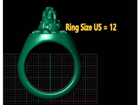 3D gold ring Pendent 3D 모델