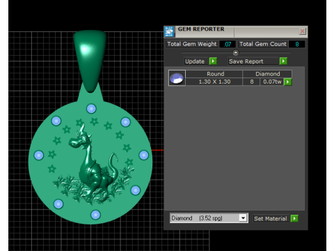 Golden GOAT Medallion Pendant 3Dプリントモデル
